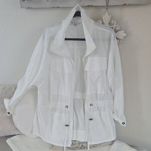 CAbi White Utility Jacket L
